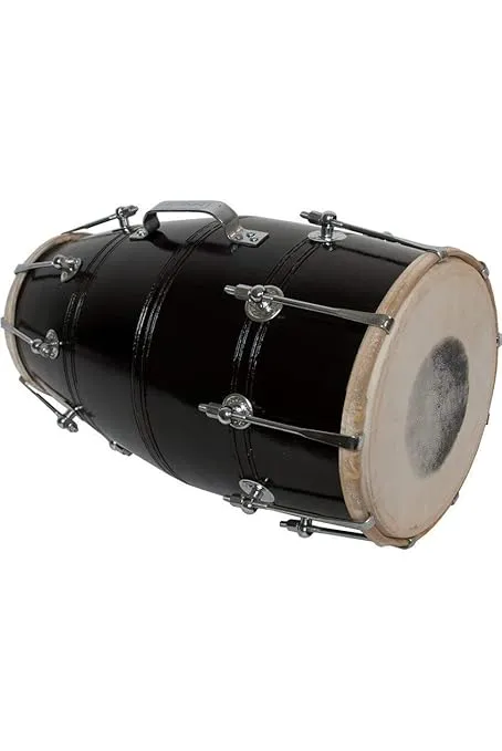 Punjabi Style Nut and Bolt Dholak Wooden Dholak Indian Folk Musical Instrument